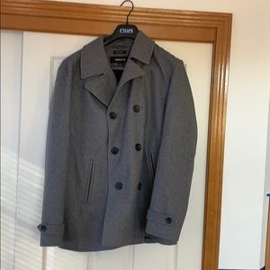 Grey wool blend Claiborne peacoat